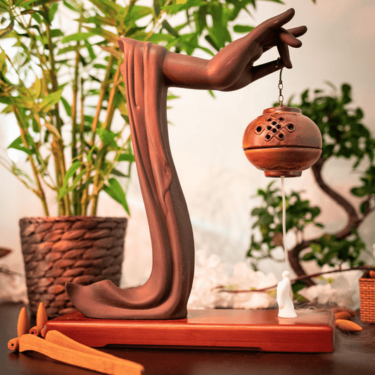 Hand of Buddha Backflow Incense Burner