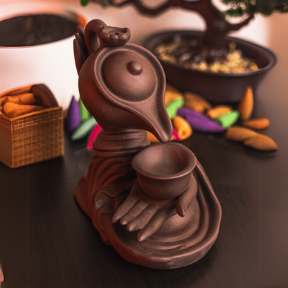 ZenRituals™ - Buddha’s Tea backflow Incense Burner | Relaxing & Meditative Aroma