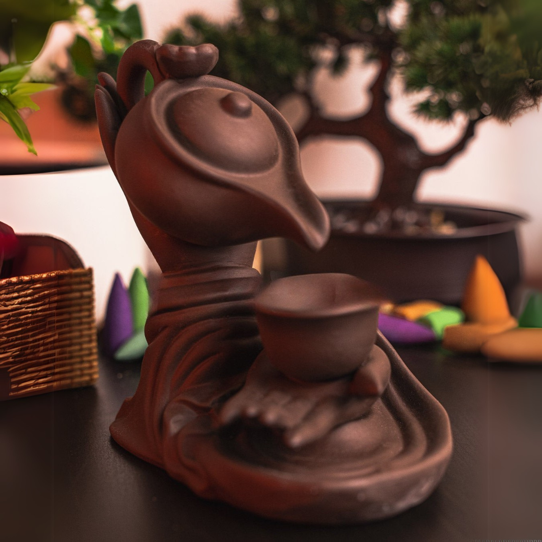 ZenRituals™ - Buddha’s Tea backflow Incense Burner | Relaxing & Meditative Aroma