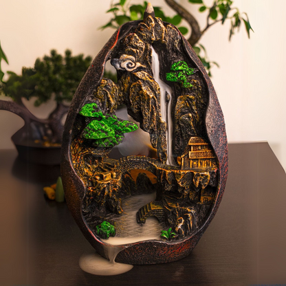 ZenRituals™ - Mountain Temple Backflow Incense Burner