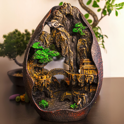 ZenRituals™ - Mountain Temple Backflow Incense Burner