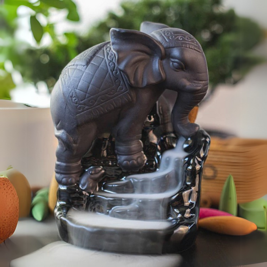 Sacred Elephant Backflow Incense Burner