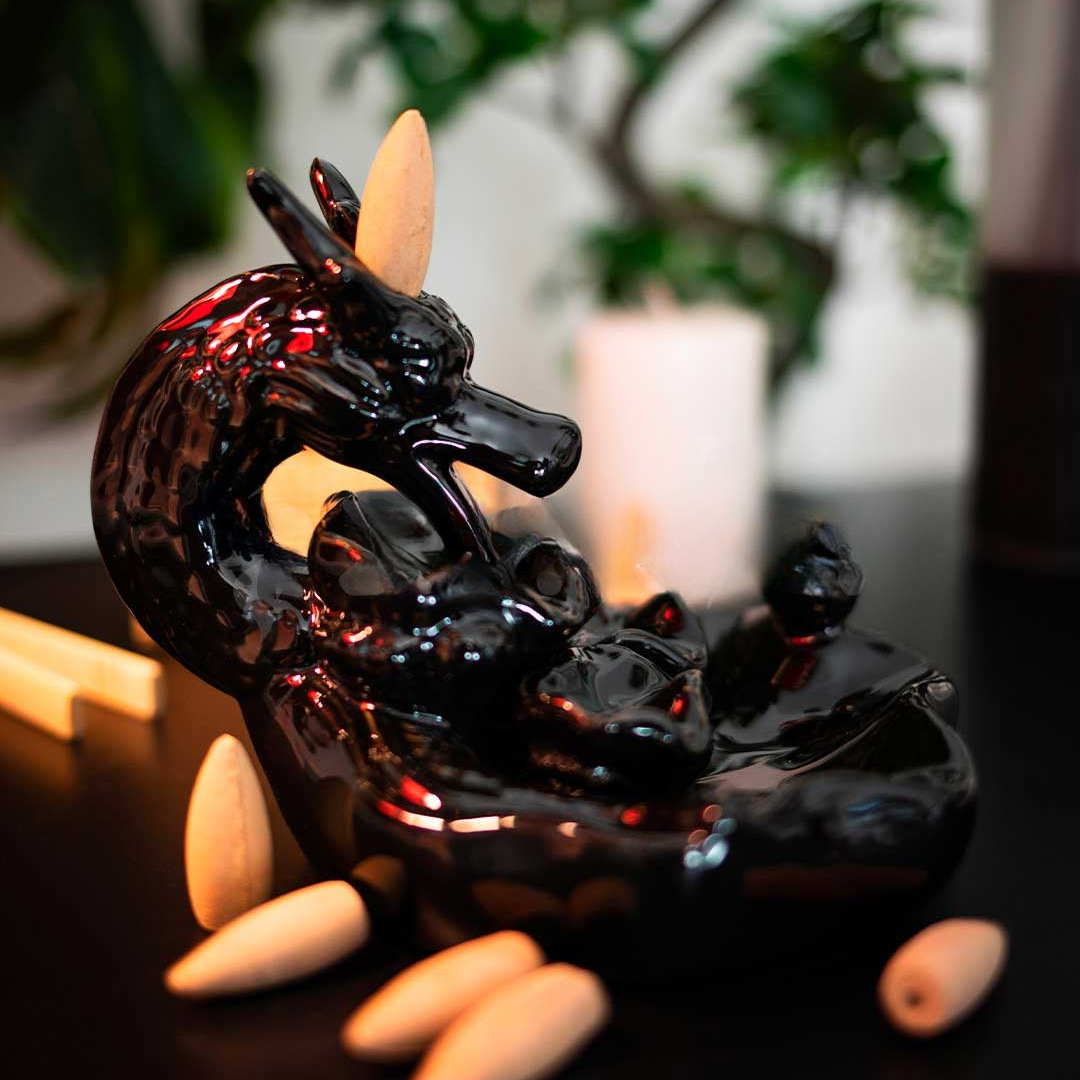 ZenRituals™ - Eternal Dragon Waterfall Incense Burner