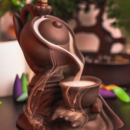 ZenRituals™ - Buddha’s Tea backflow Incense Burner | Relaxing & Meditative Aroma