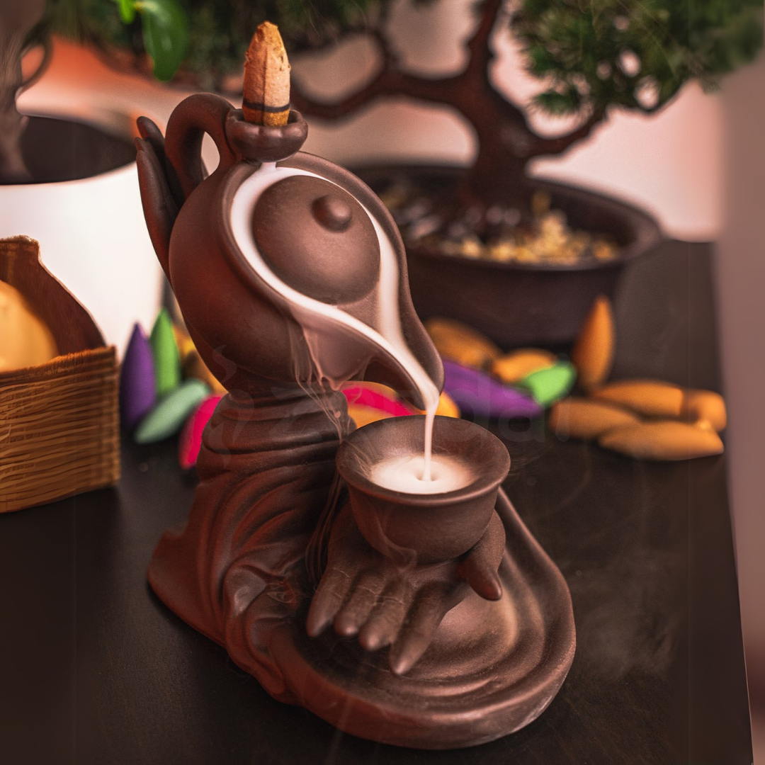 ZenRituals™ - Buddha’s Tea backflow Incense Burner | Relaxing & Meditative Aroma